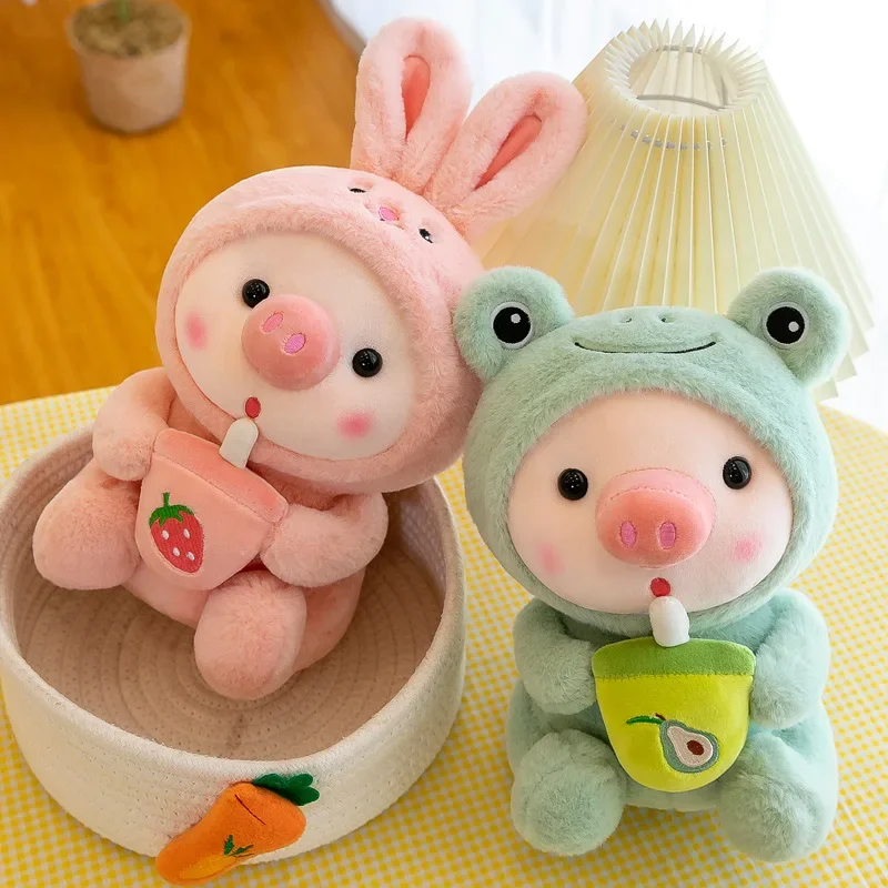 Cute Milk Tea Pig Plush Toy - Image 2