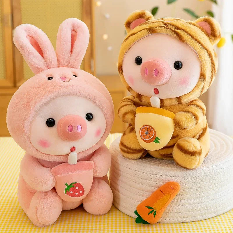 Cute Milk Tea Pig Plush Toy - Image 3