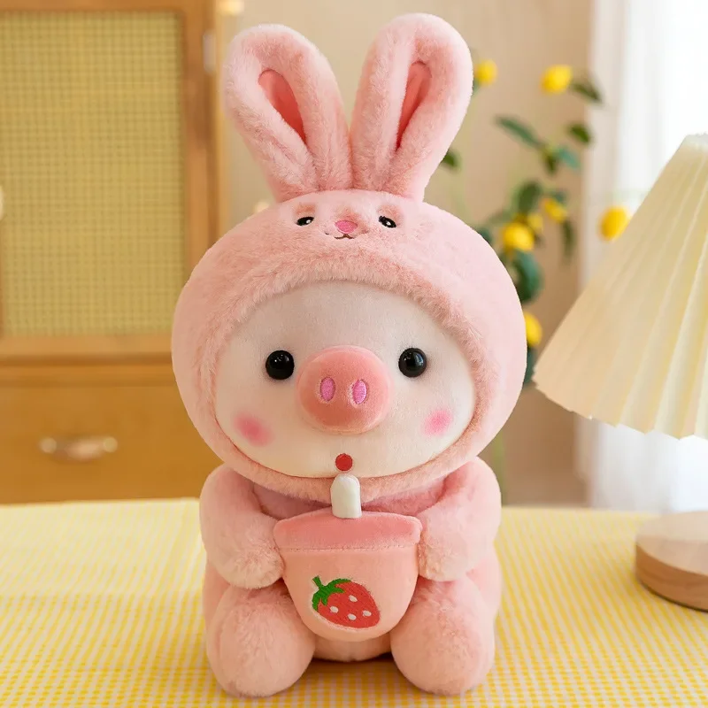 Cute Milk Tea Pig Plush Toy - Image 6