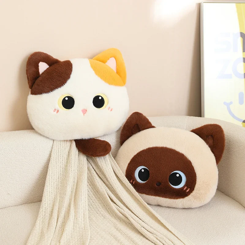 Kawaii Fluffy Cat Cushion Plush - Image 3